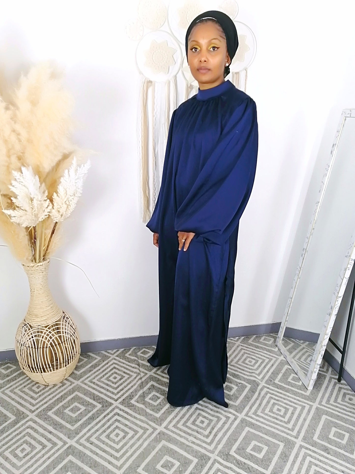 Robe Nathalie Bleu-marine