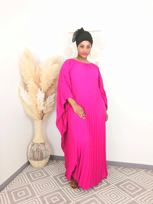 Robe plissée Mayana Rose en Djazz