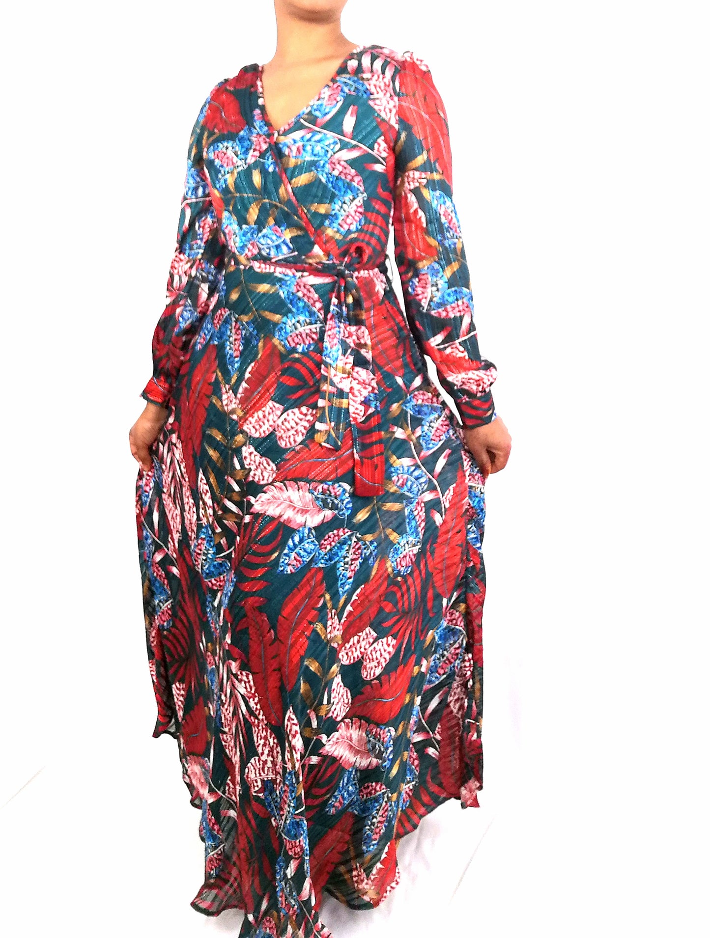Robe évaser à fleur