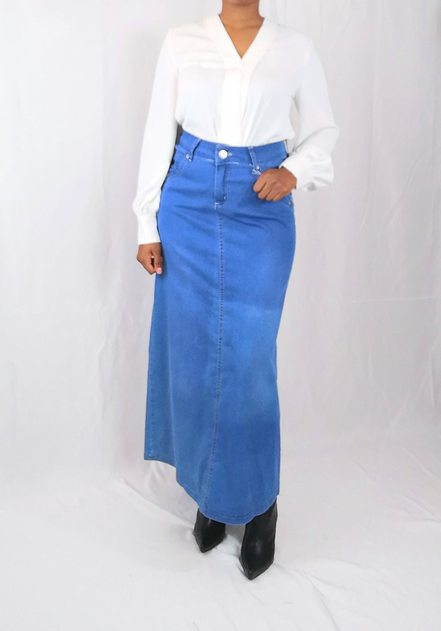 jupe en Jean Taille Haute
