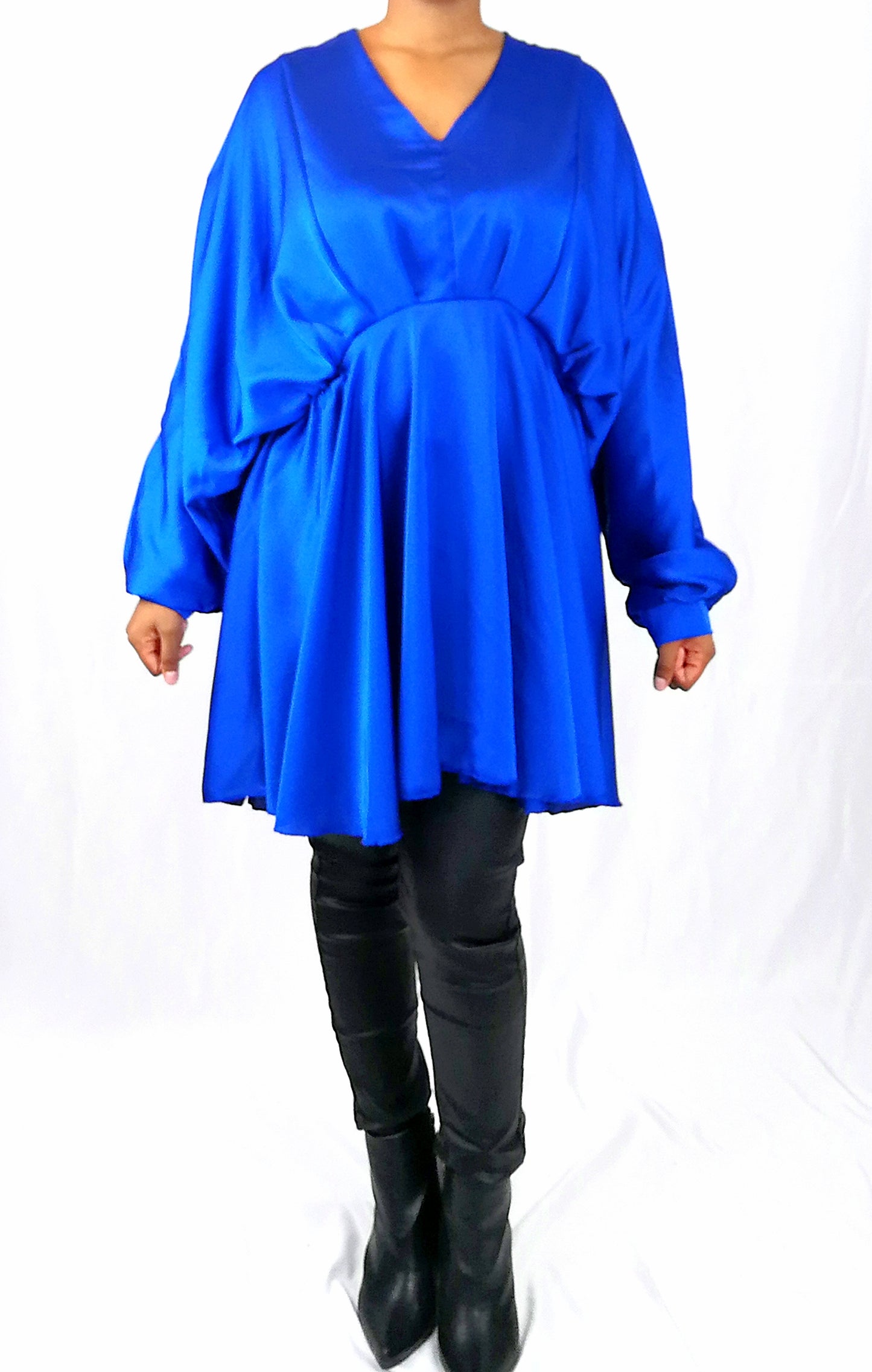 Tunique en Satin champagne
