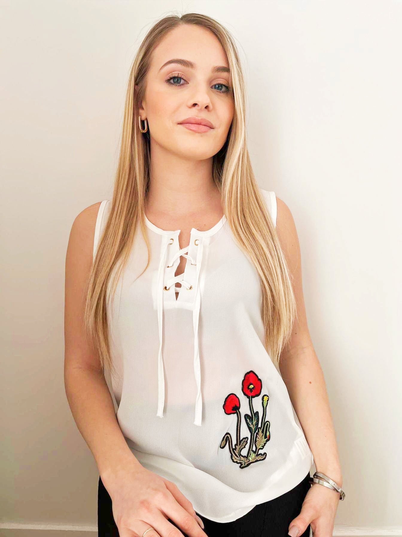 Blouse floral manche courte