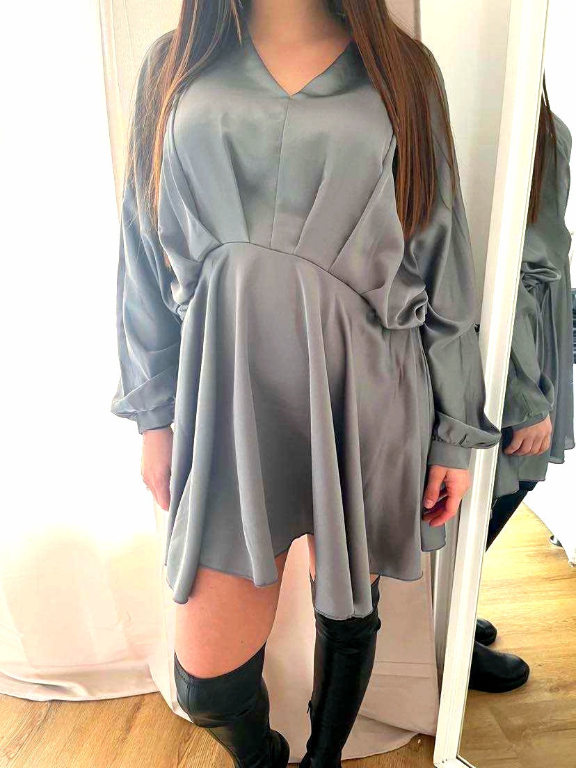 Tunique en Satin champagne
