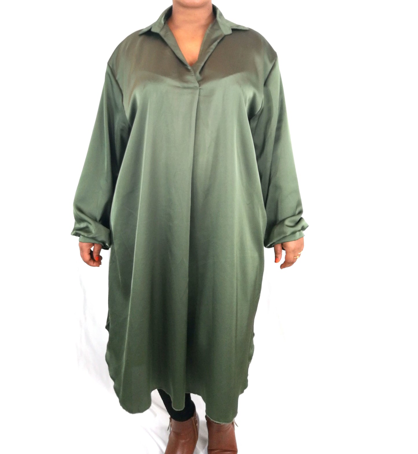 Chemise Longue en Satin