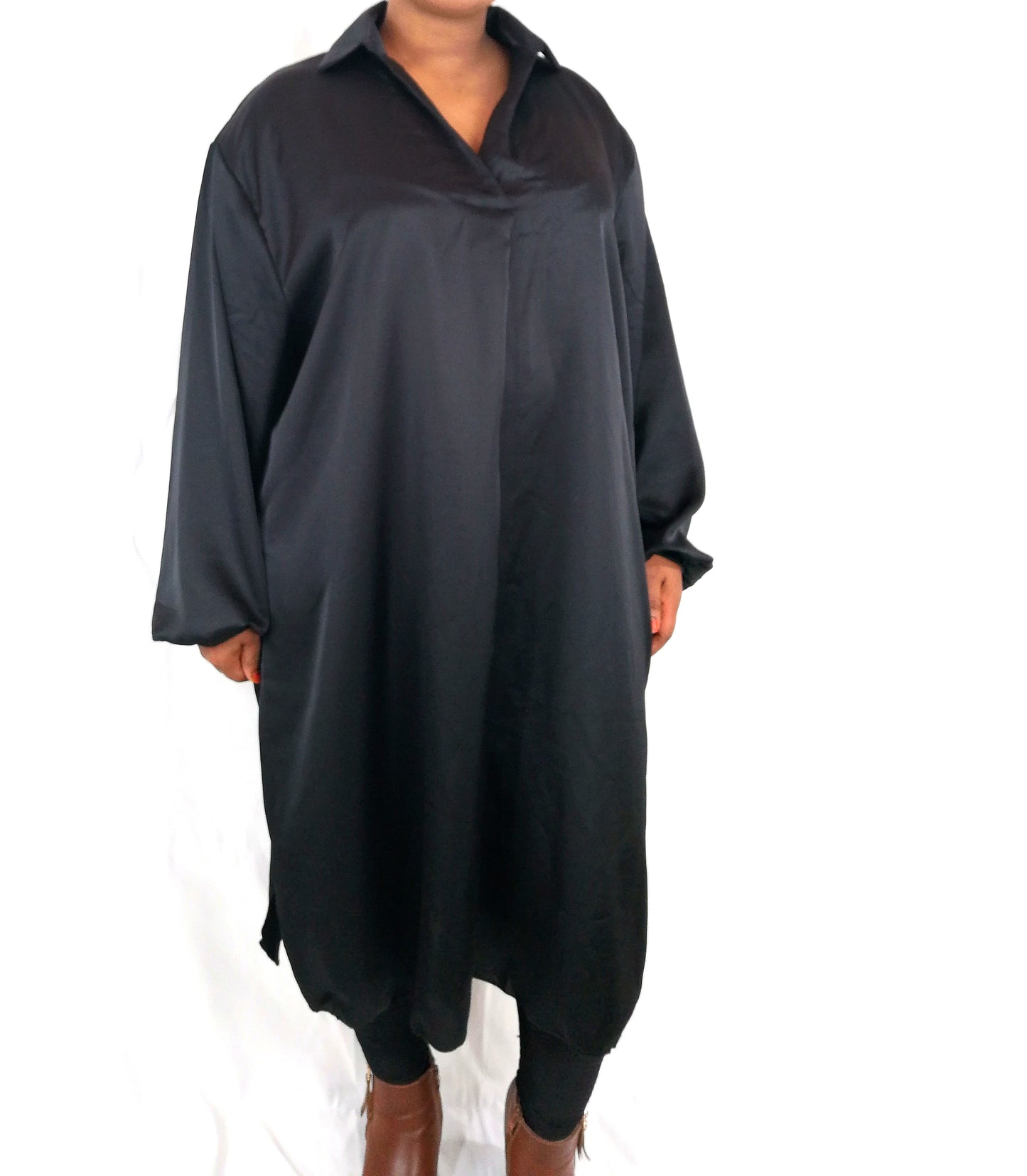 Chemise Longue en Satin