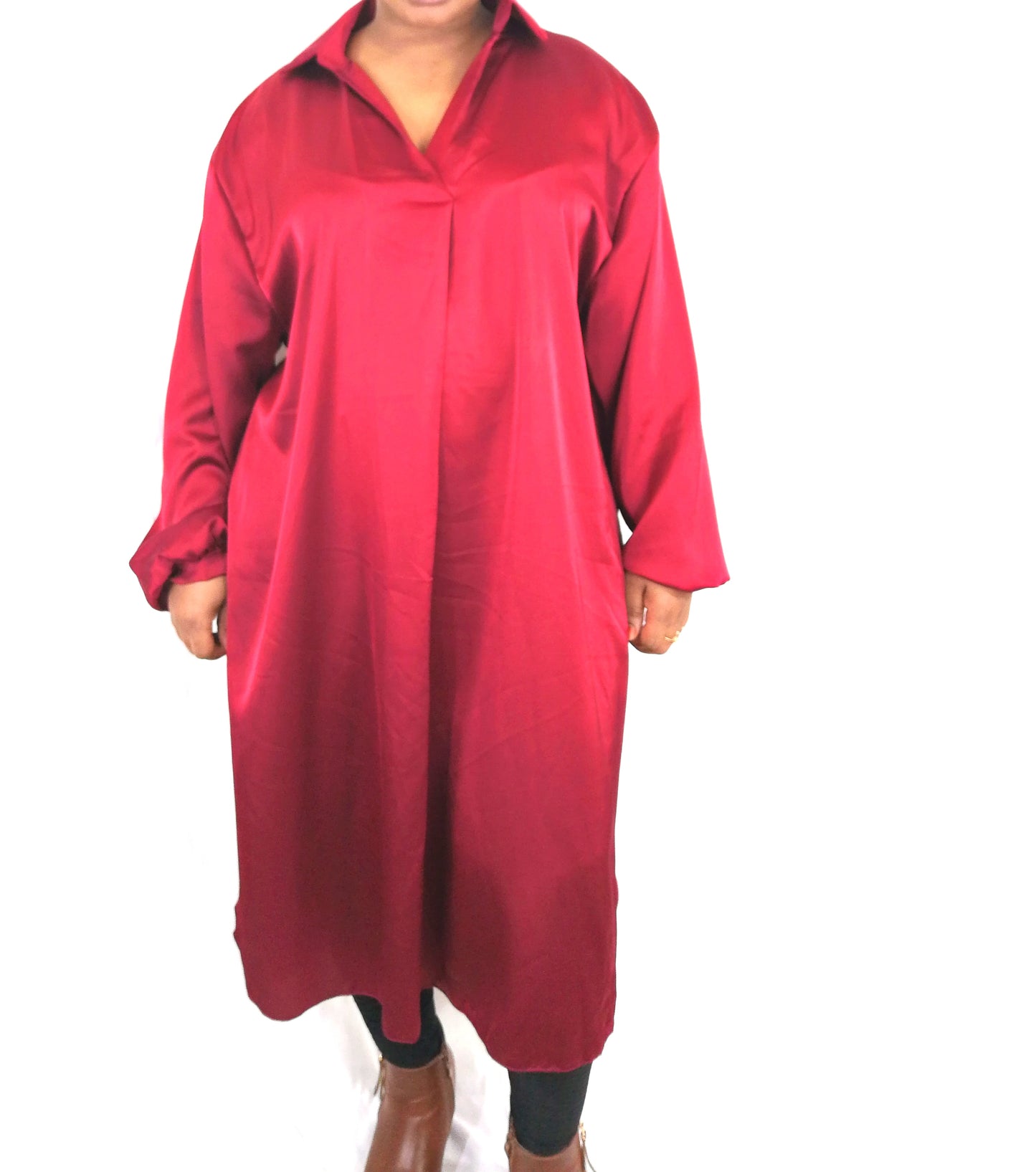 Chemise Longue en Satin