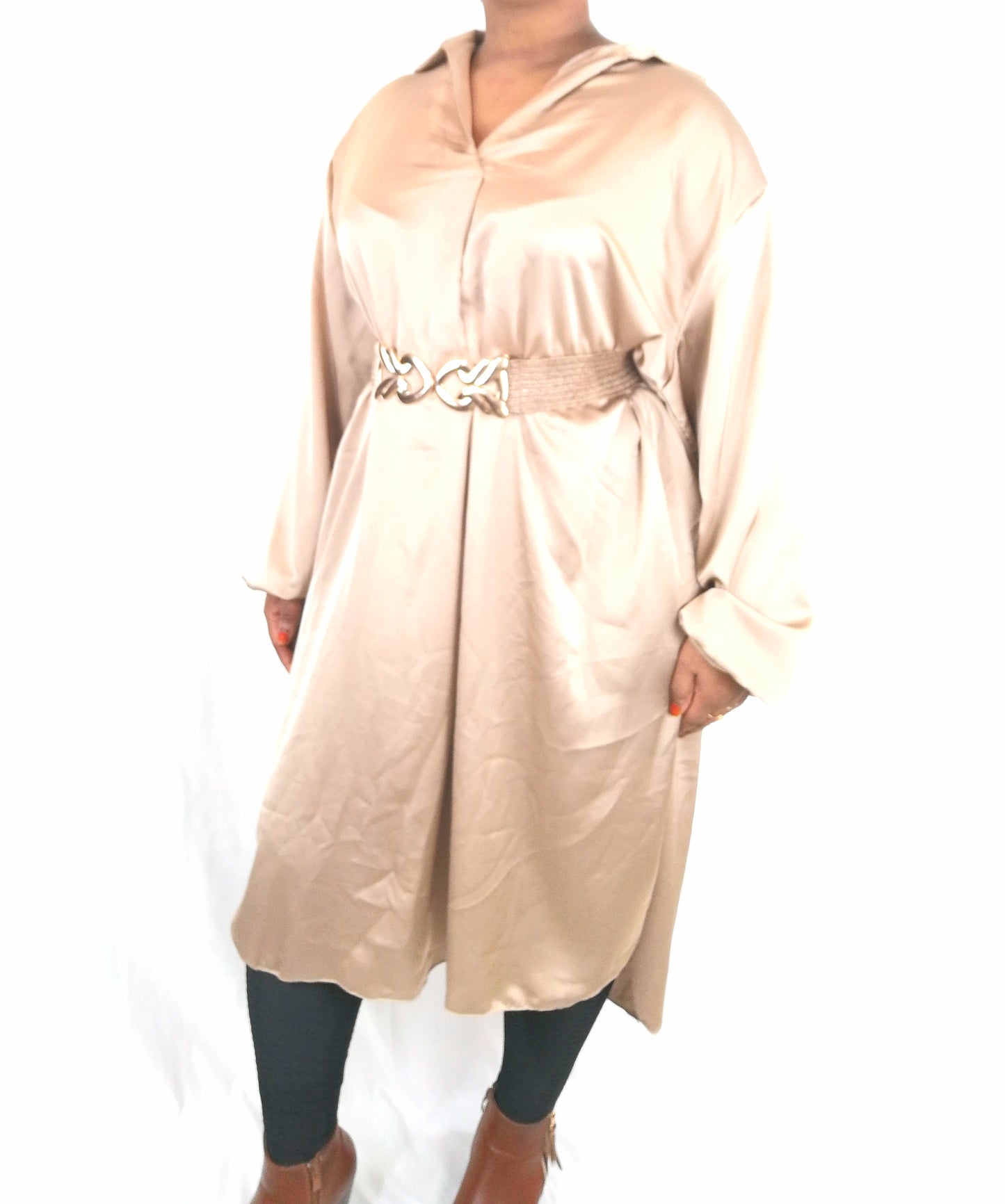 Chemise Longue en Satin