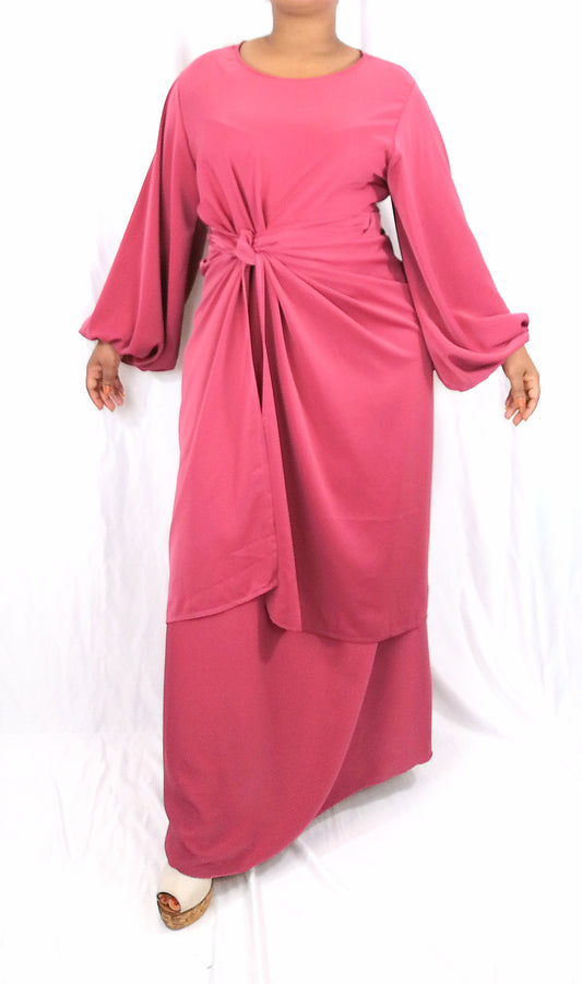 Abaya à nouer 2 pièces
