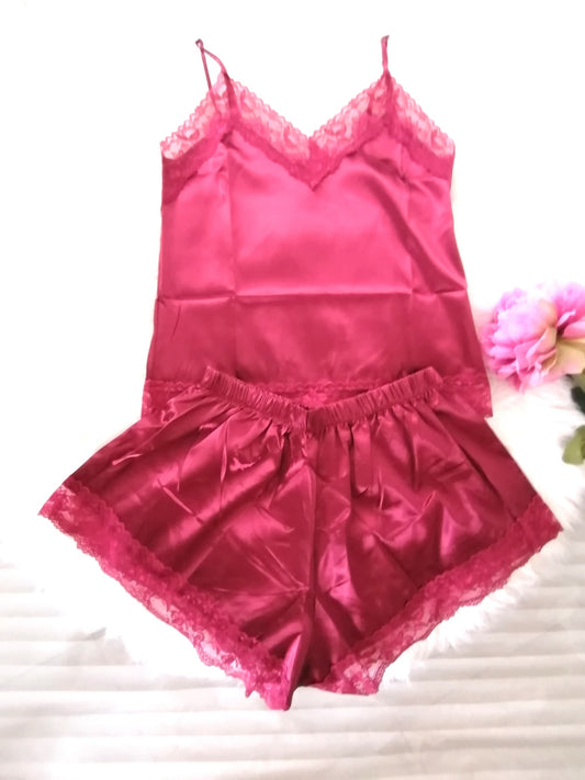 Ensemble Bleu Satin