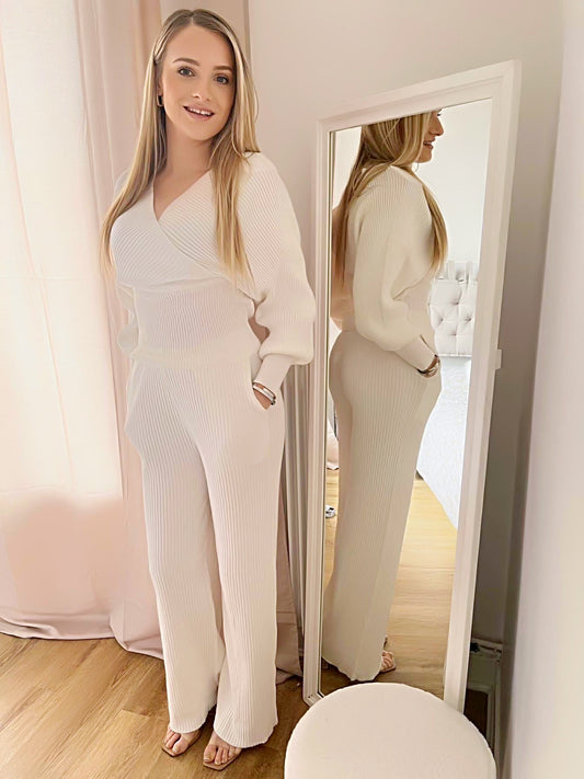 Ensemble en laine blanc