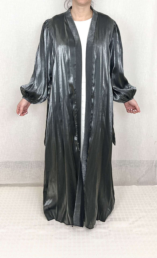 Kimono brillant gris
