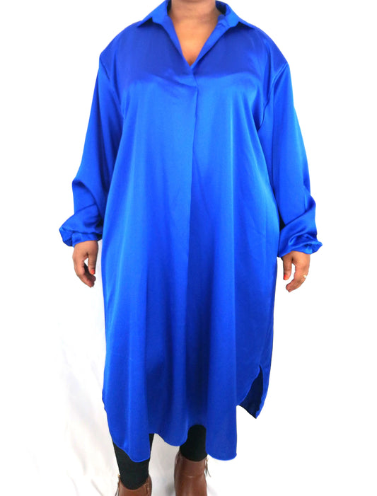 Chemise Longue en Satin